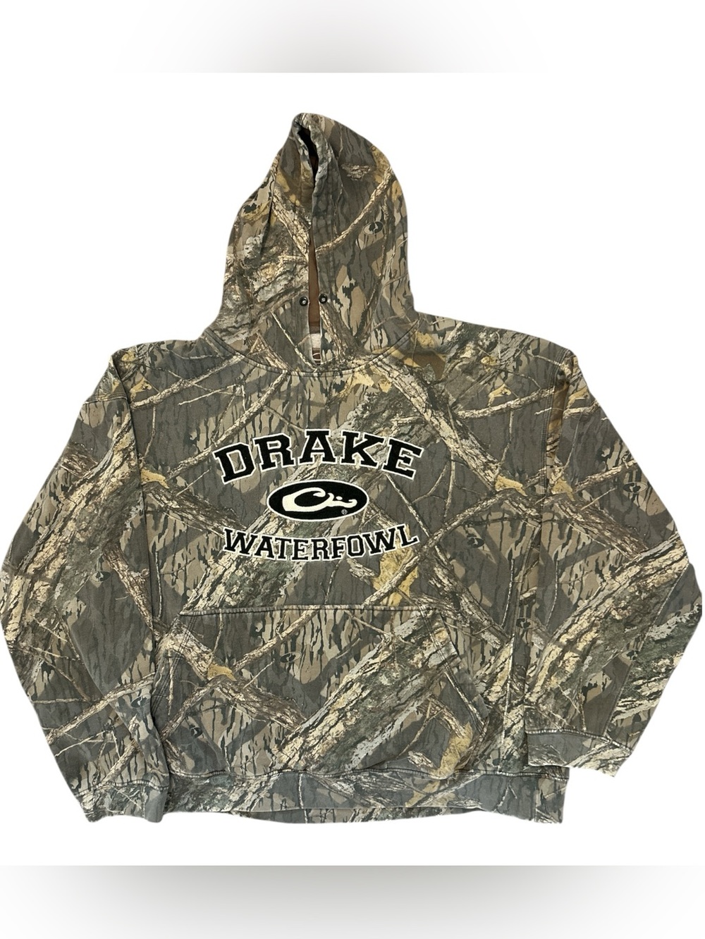 Drake Waterfowl Hoodie 2XL Mossy Oak Break-Up Camo Sherpa Lined Hunting